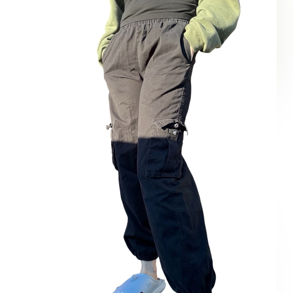 Forever 21 Black Cargo Jogger Pants